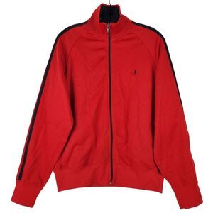 POLO RALPH LAUREN Jacket Adult Medium Red Full Zip Track POLO SPORT Athleisure